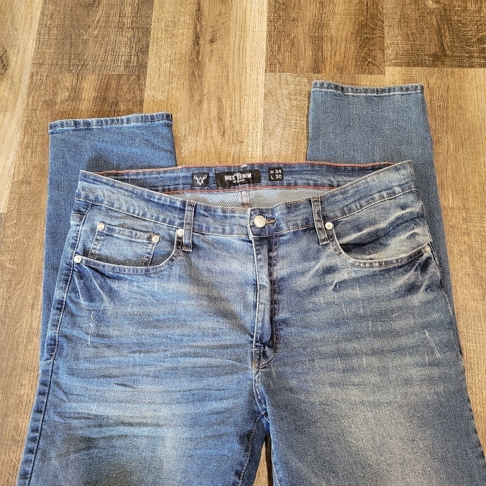 MBX DENIM Men's Blue Jeans - Picture 8 of 15